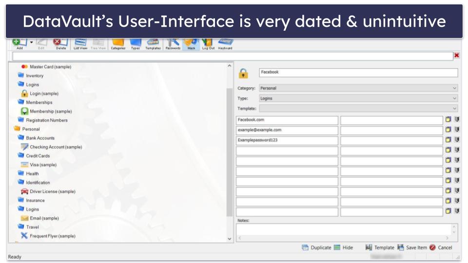 DataVault Security Features — Outdated Tools That Vary In Helpfulness