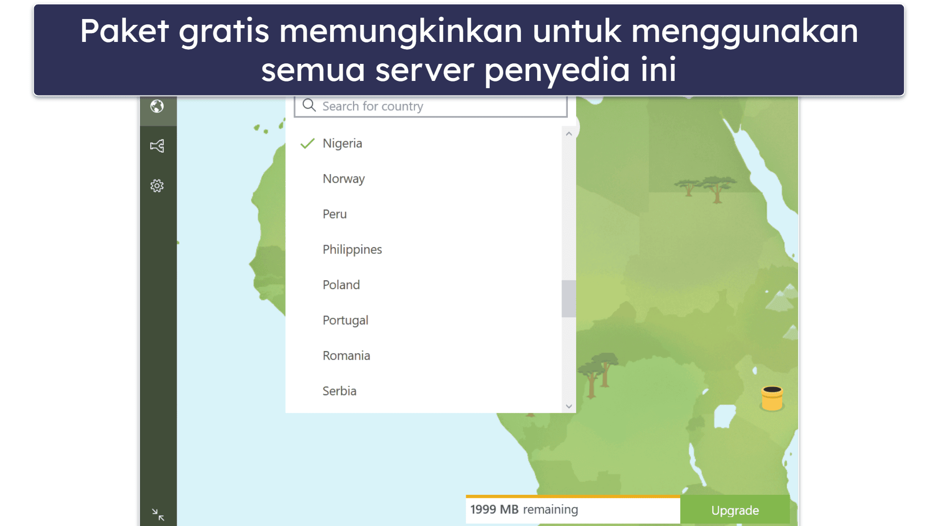 Bonus. TunnelBear – VPN Gratis yang Sangat Bagus Dengan Akses ke Semua Server &amp; Fitur