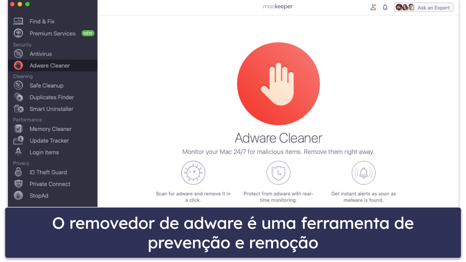 6. MacKeeper — Melhor opção para gerenciamento intuitivo de segurança