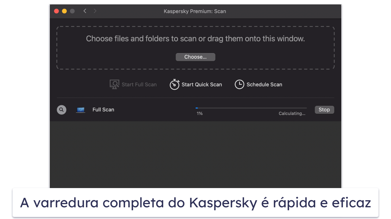 9. Kaspersky — Boa proteção antimalware para macOS