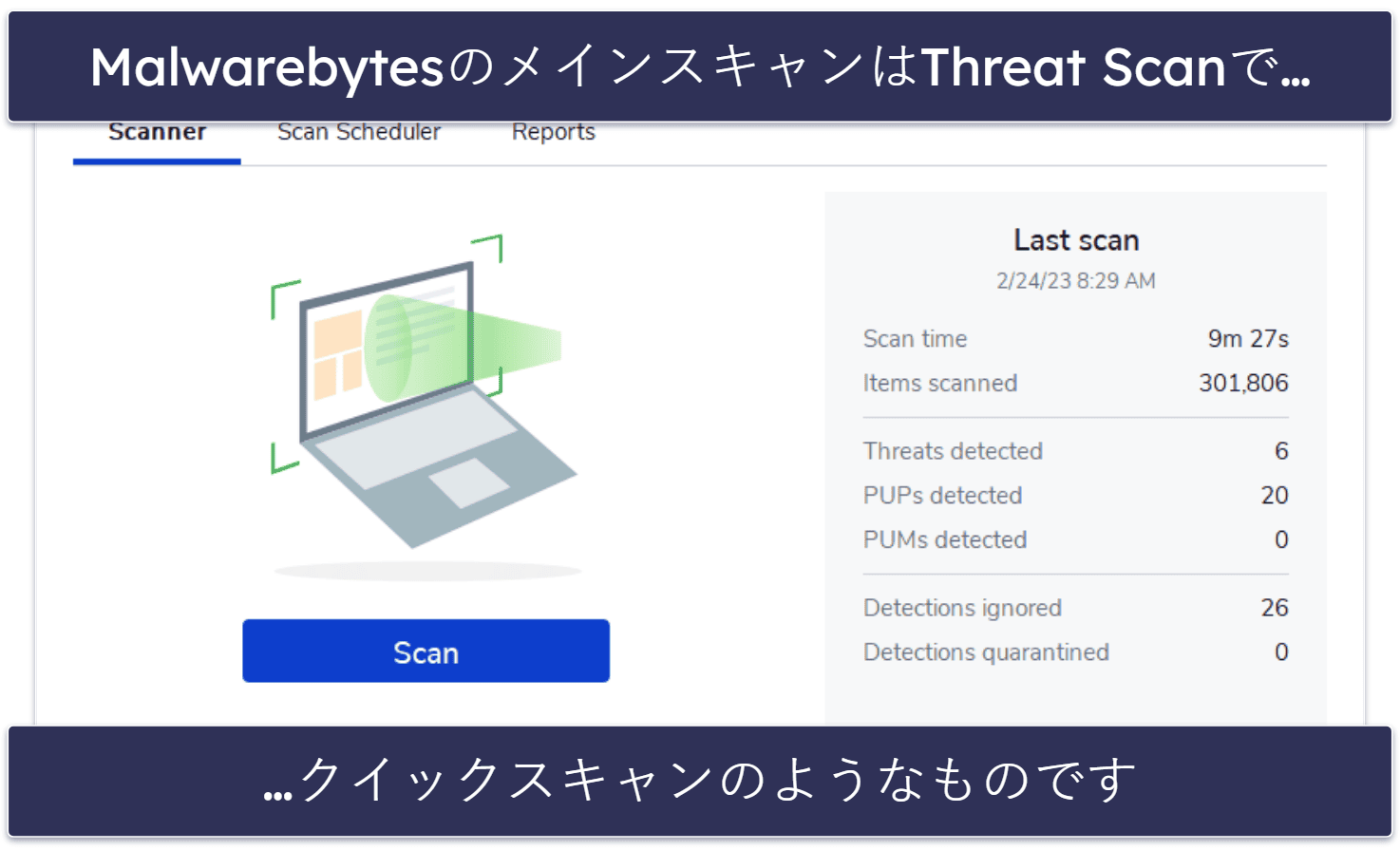 10. Malwarebytes：Macユーザー向けのミニマリストなセキュリティソフト