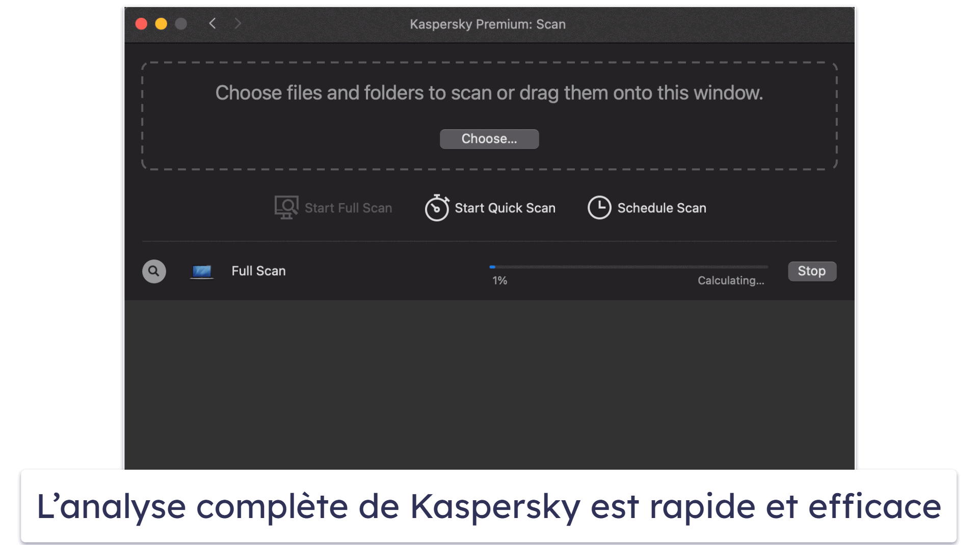 9. Kaspersky — Bonne protection contre les malwares sur macOS