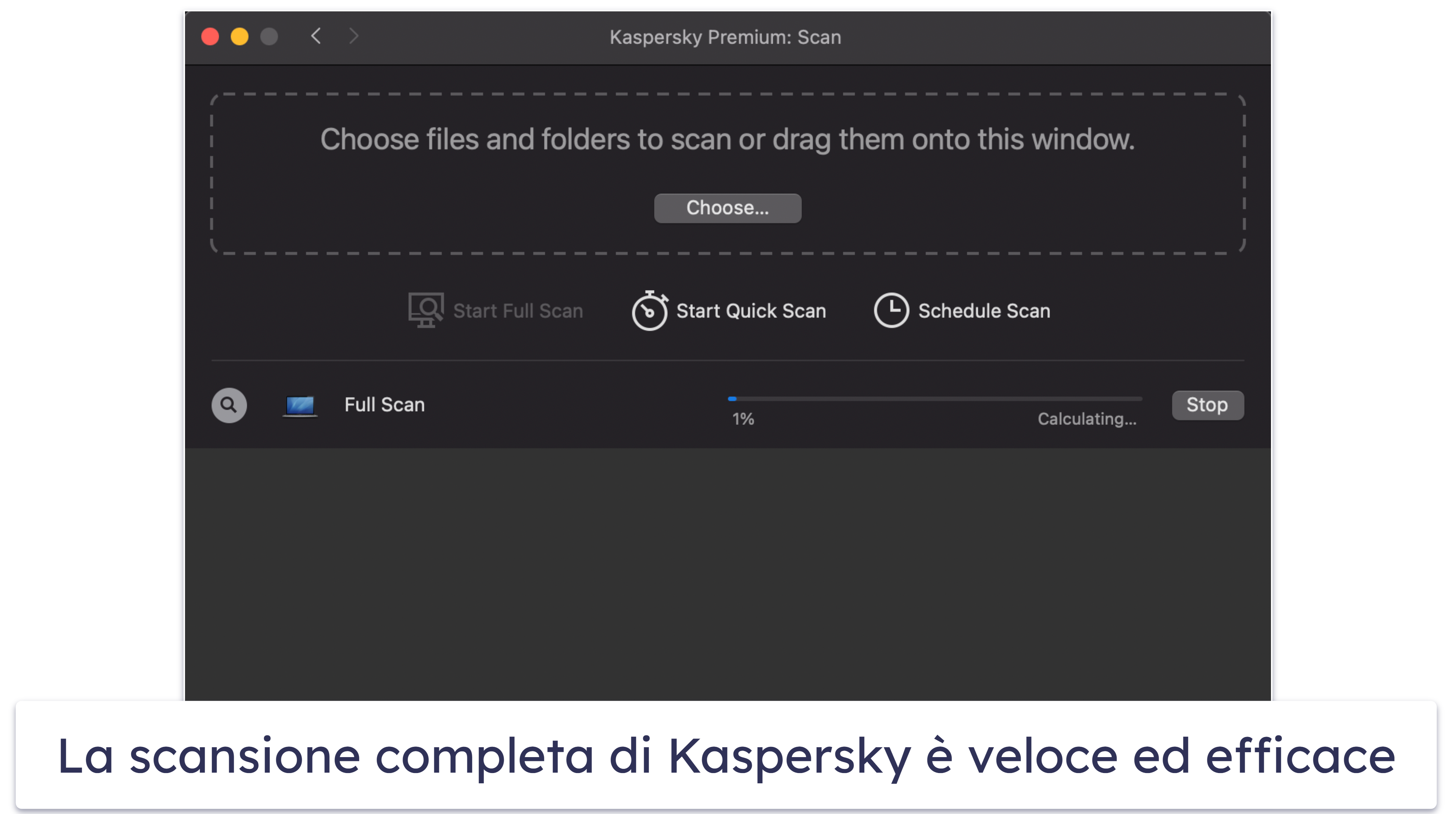 9. Kaspersky — Protezione discreta da malware per macOS