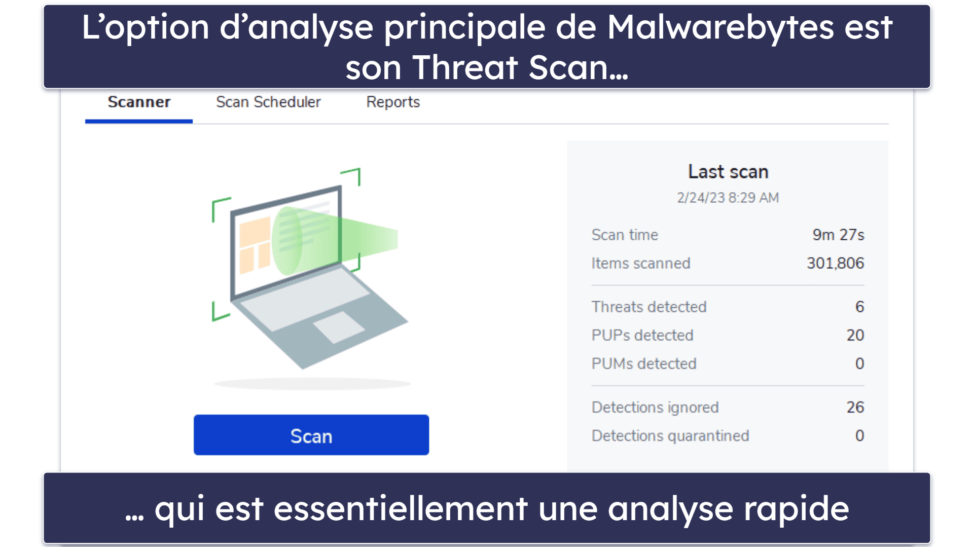 10. Malwarebytes  — Antivirus minimaliste pour les utilisateurs de Mac