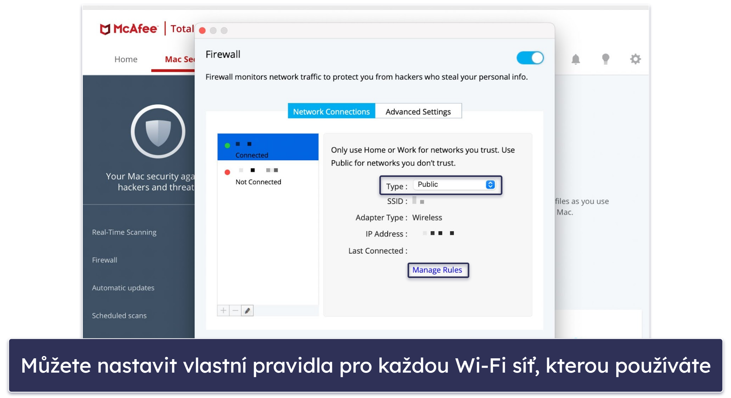 4. McAfee Total Protection — Dobrá kontrola malwaru &amp; kybernetická ochrana