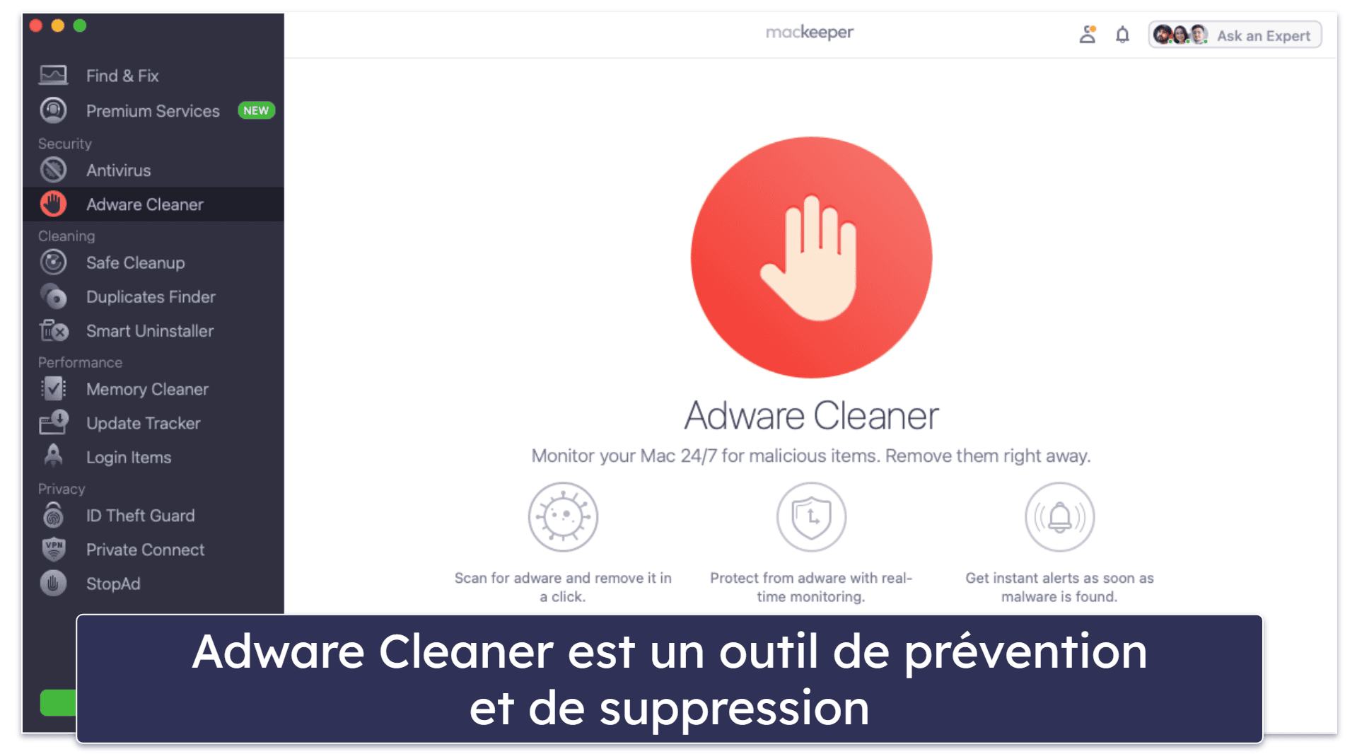 6. MacKeeper — Le meilleur pour une gestion intuitive de la sécurité