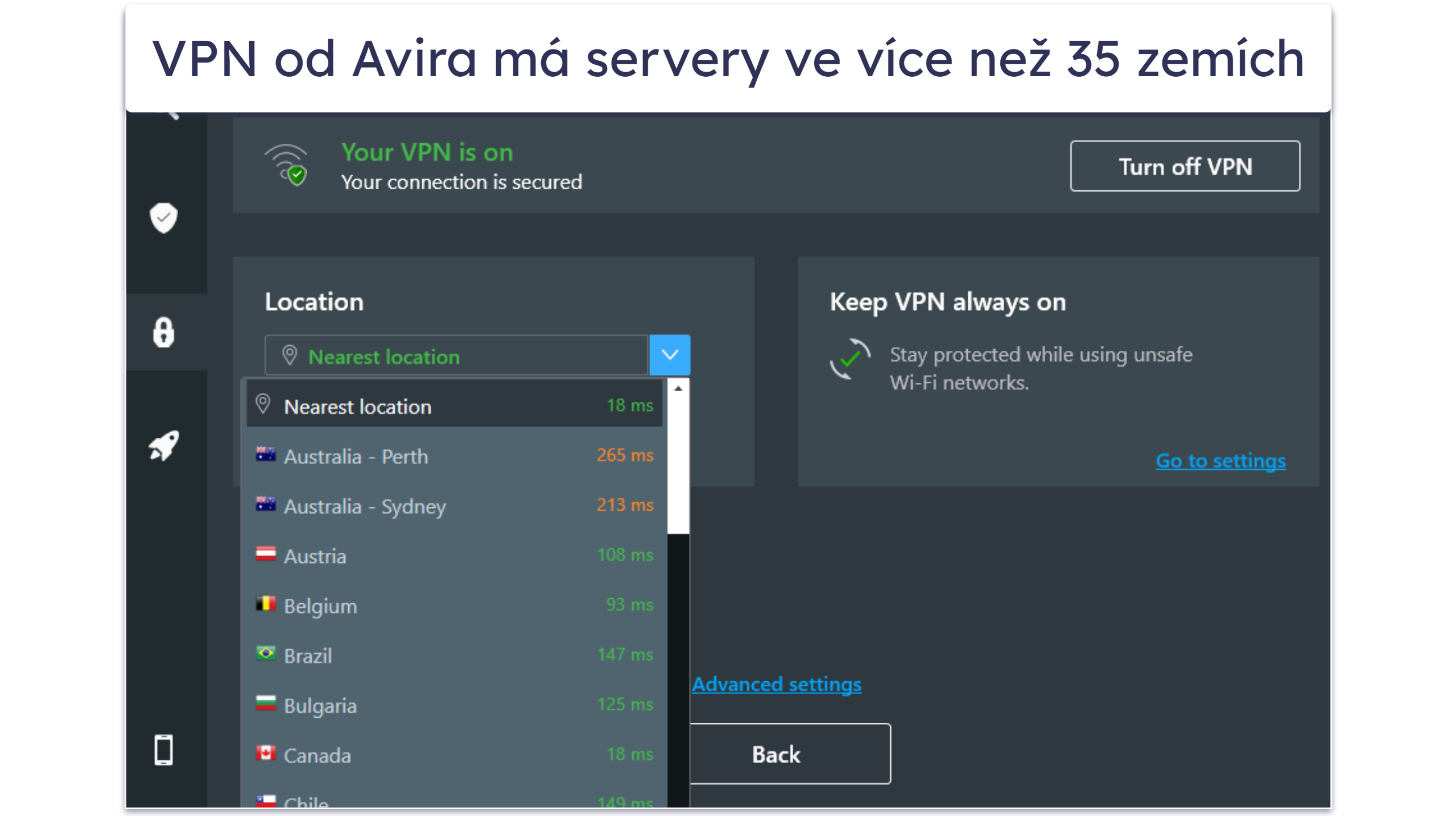 7. Avira Free Antivirus for Mac — Nejlepší bezplatný antivirový program pro Mac