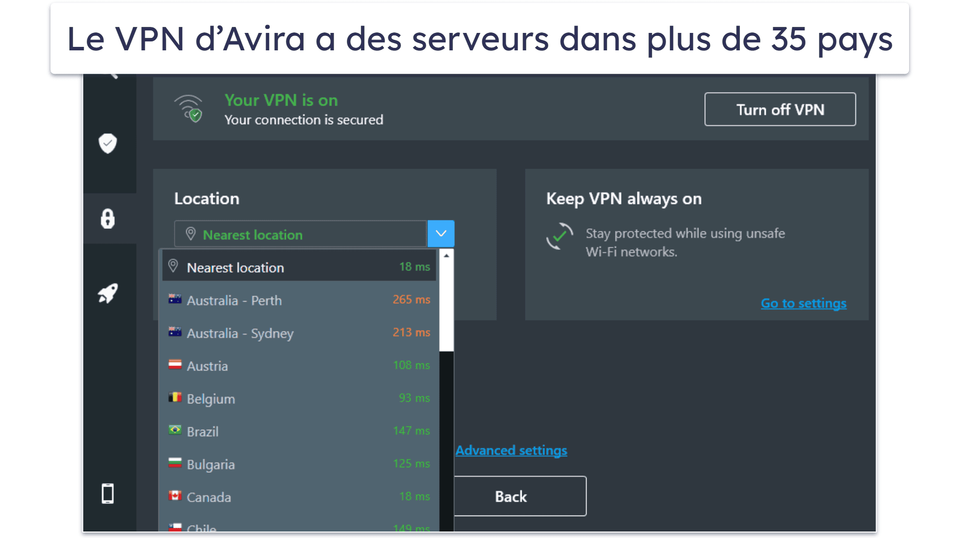 7. Avira Free Antivirus pour Mac — meilleur antivirus gratuit pour Mac