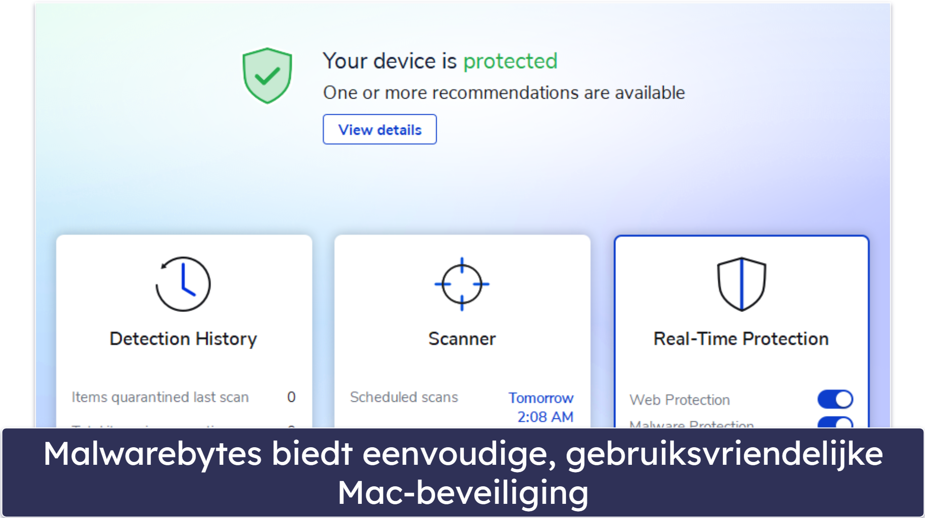 10. Malwarebytes — Minimalistische antivirus voor Mac-gebruikers