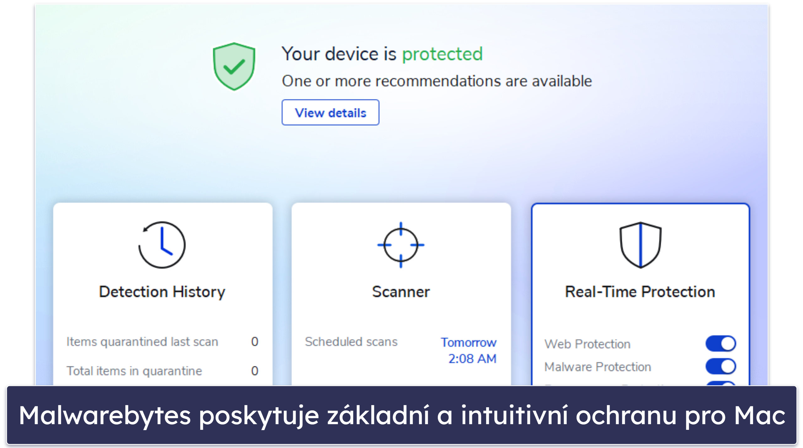 10. Malwarebytes — Minimalistický antivirus pro uživatele Mac