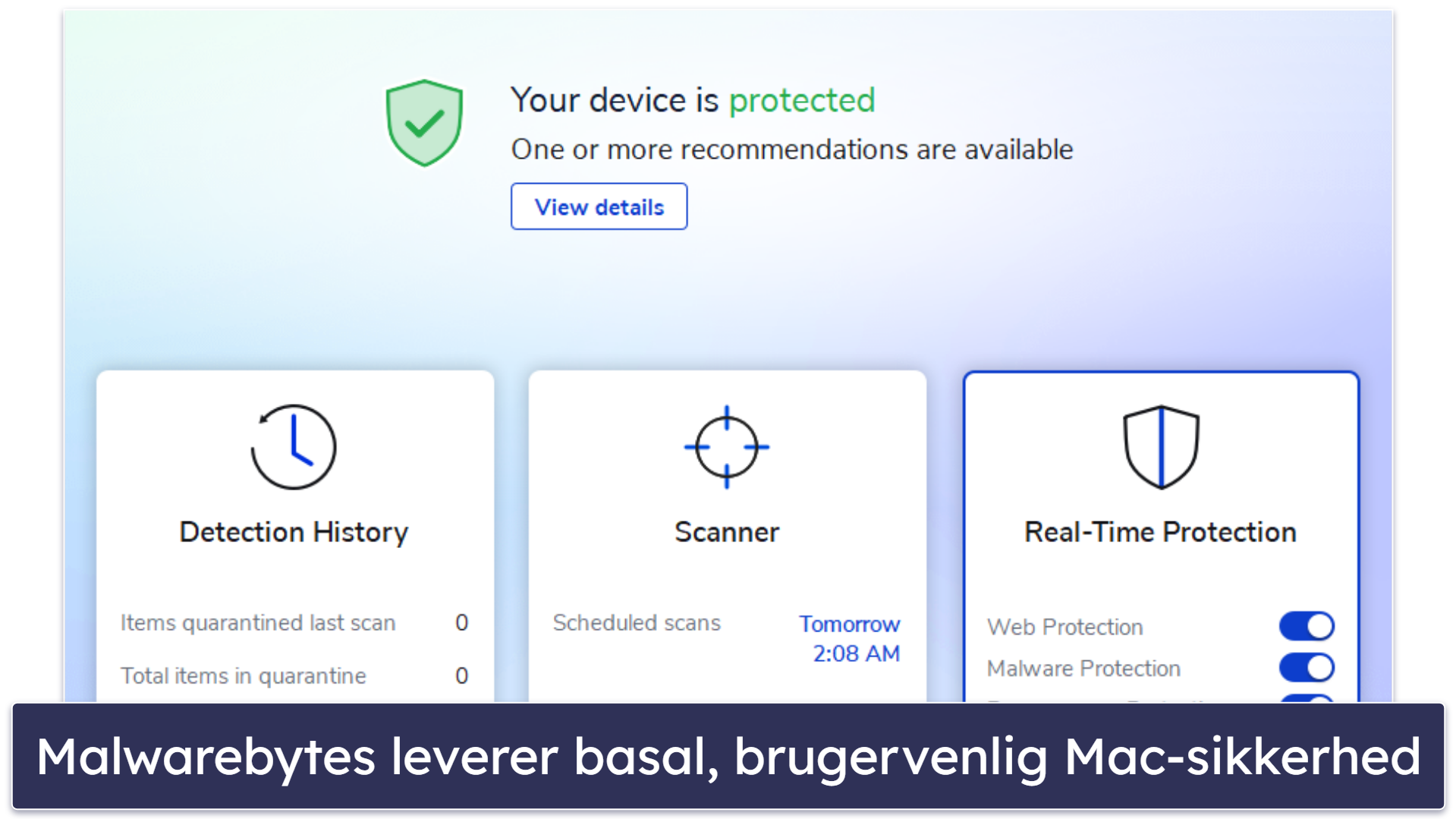 10. Malwarebytes – Et minimalistisk antivirusprogram til Mac-brugere