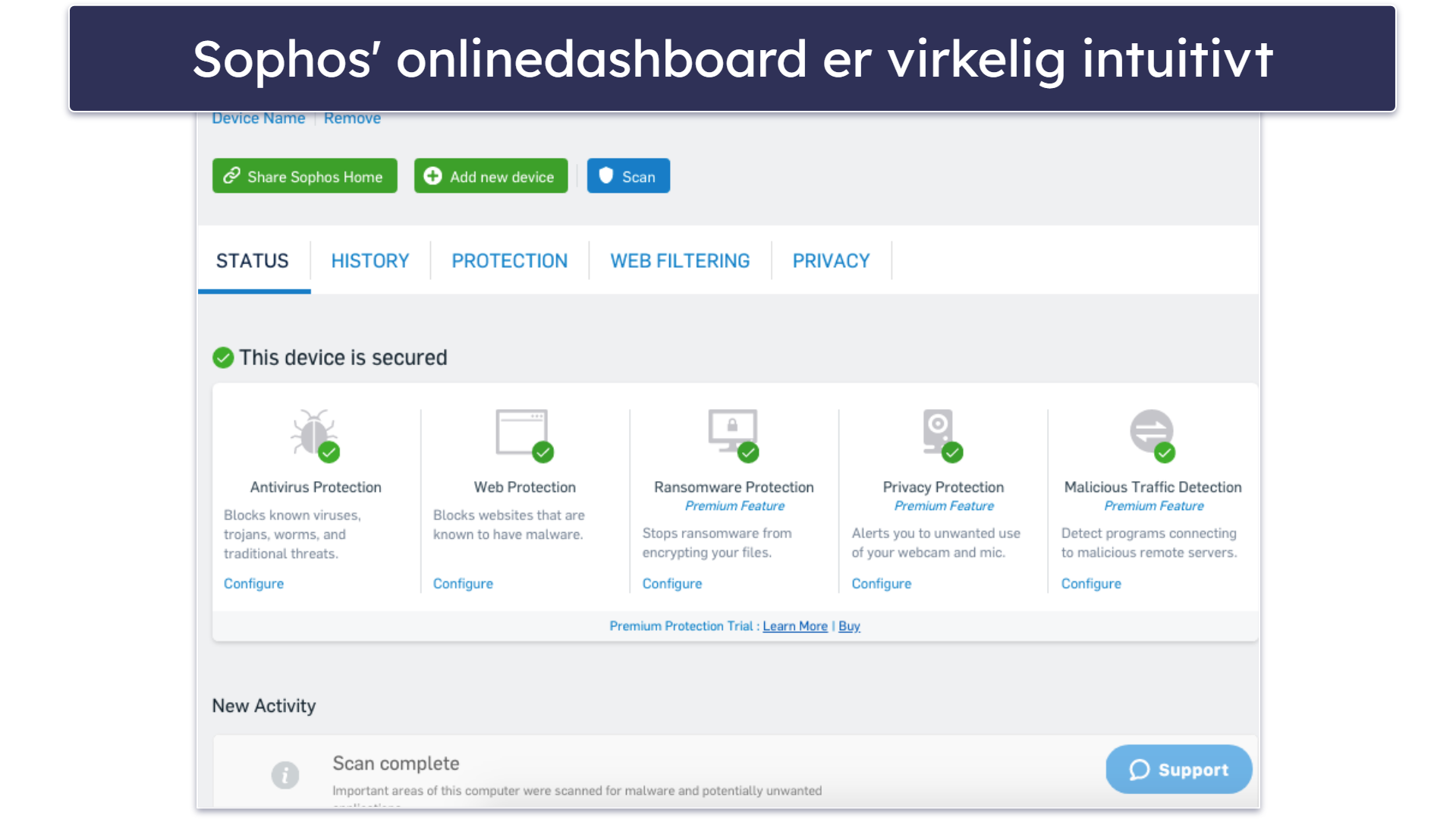 Bonus. Sophos – Letanvendeligt antivirusprogram til Mac