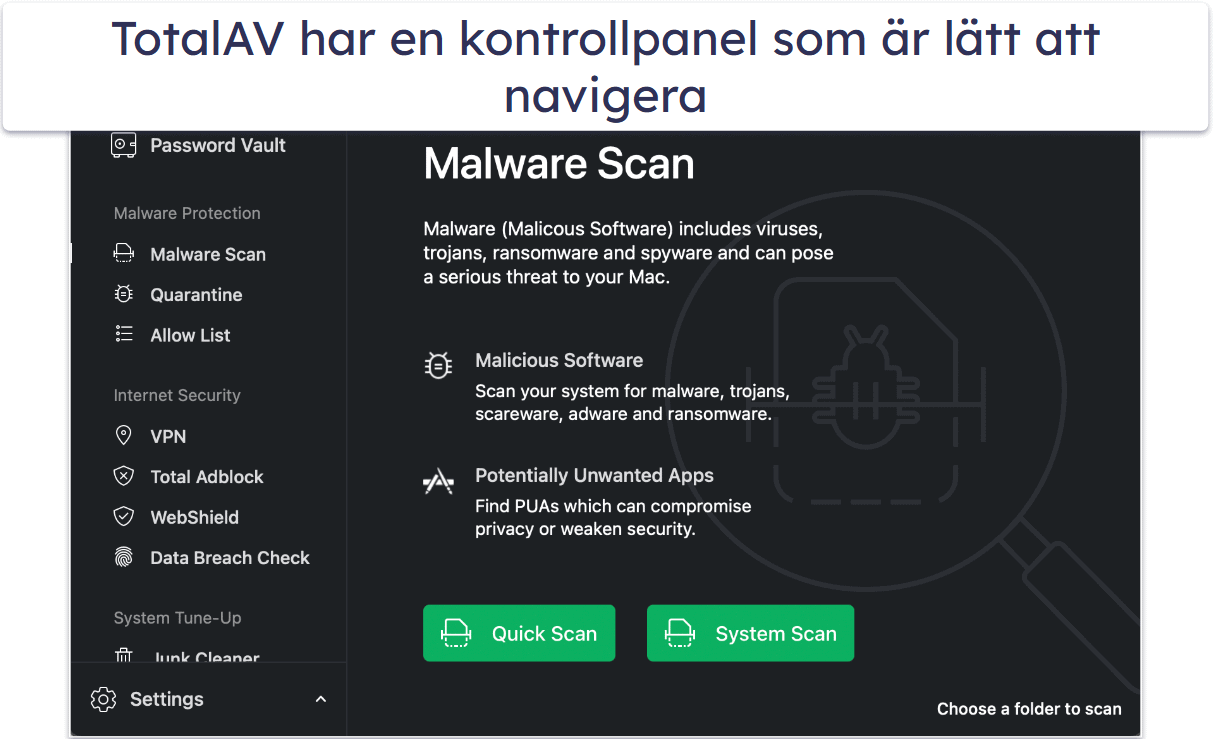 🥈2. TotalAV — Bäst för Mac-optimering