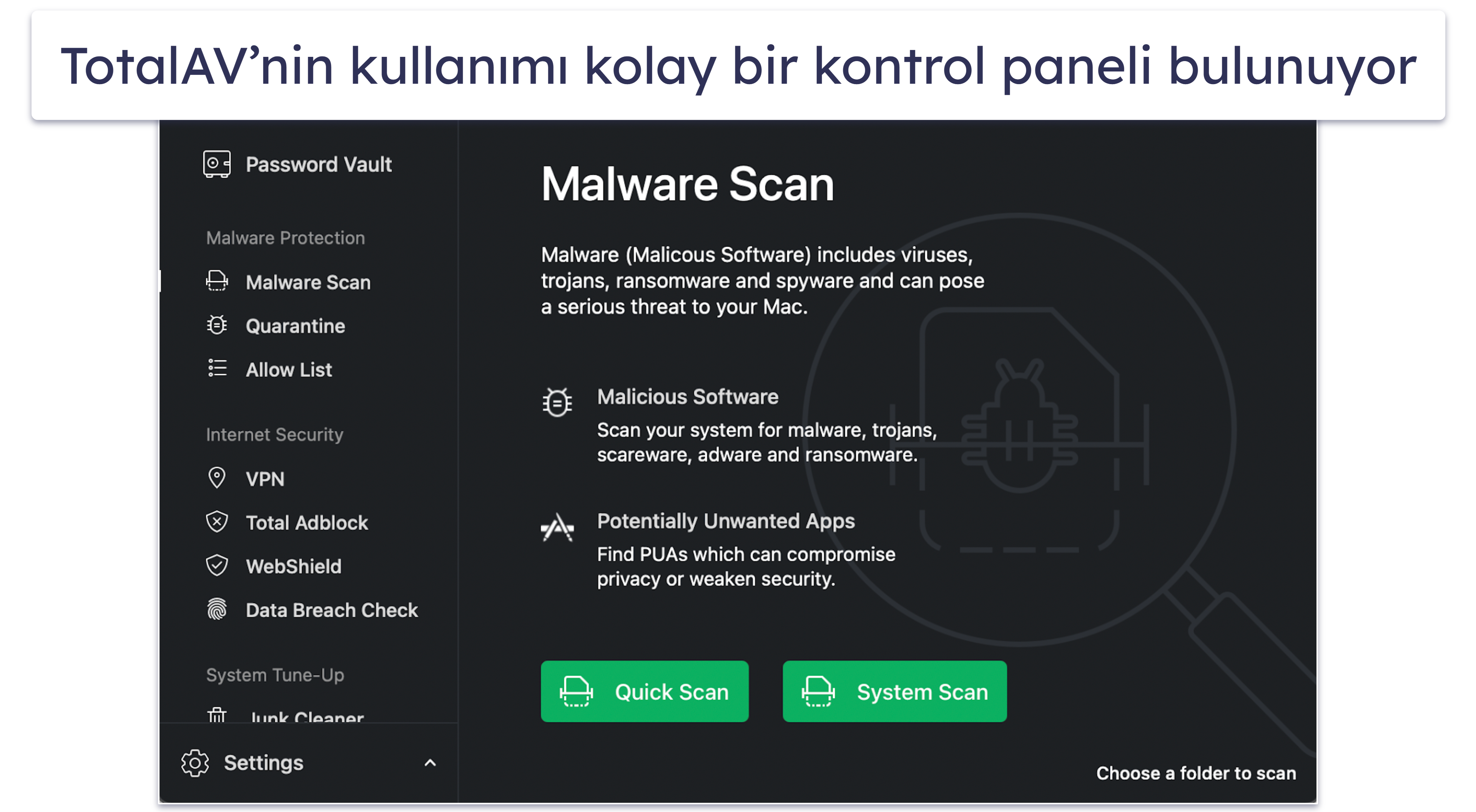 🥈2. TotalAV — Mac Optimizasyonu İçin En İyi