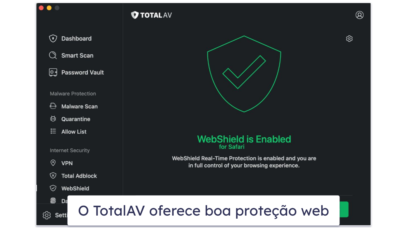 🥈2. TotalAV — Melhor opção para otimização do Mac