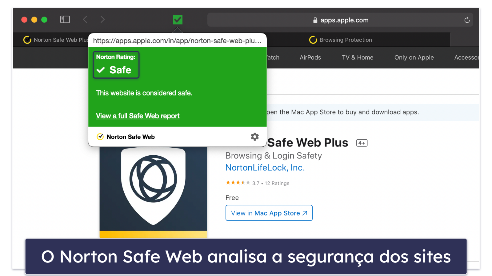 🥉3. Norton 360 — Melhor opção para segurança web