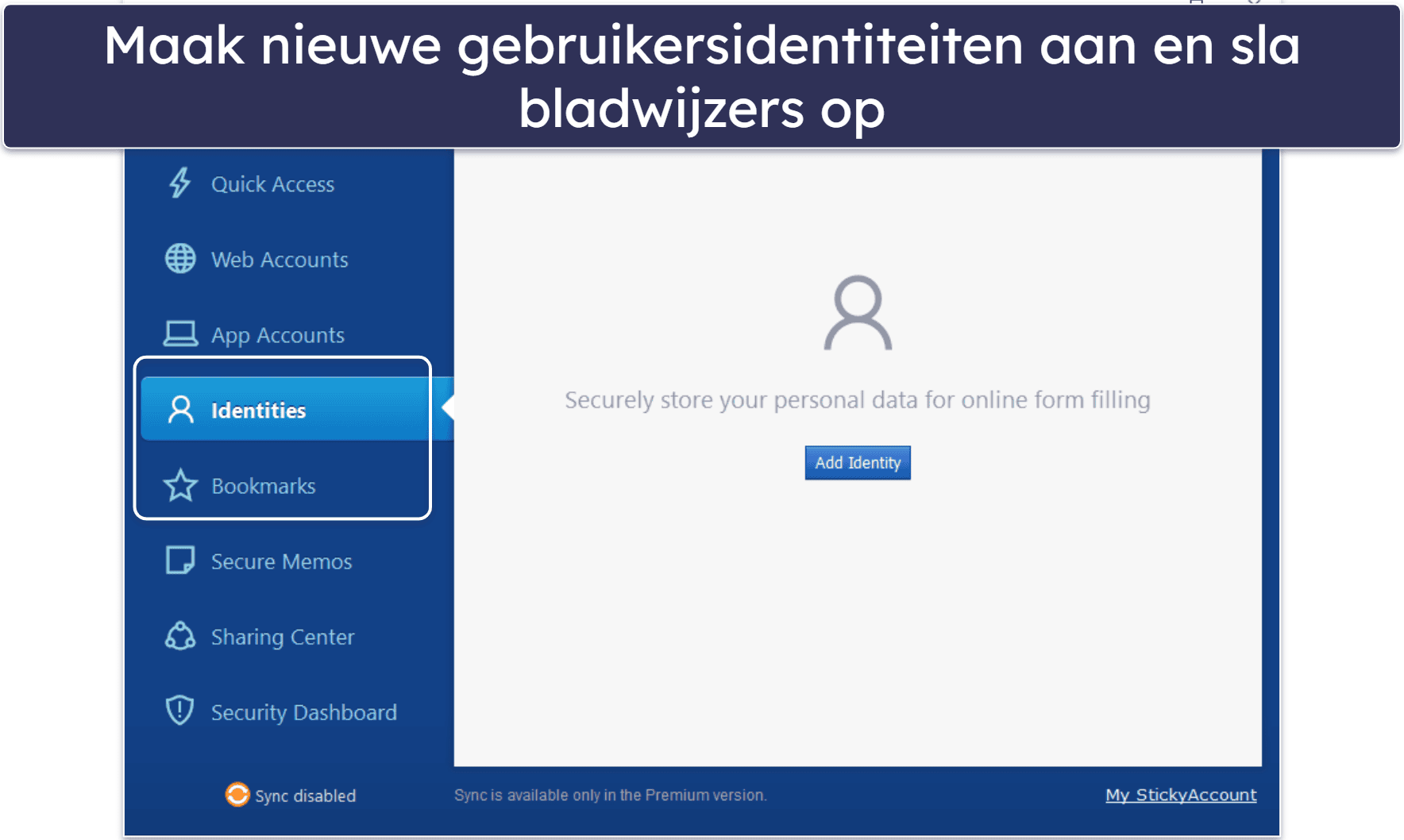 9. Sticky Password – Opties voor beveiligde gegevenssynchronisatie