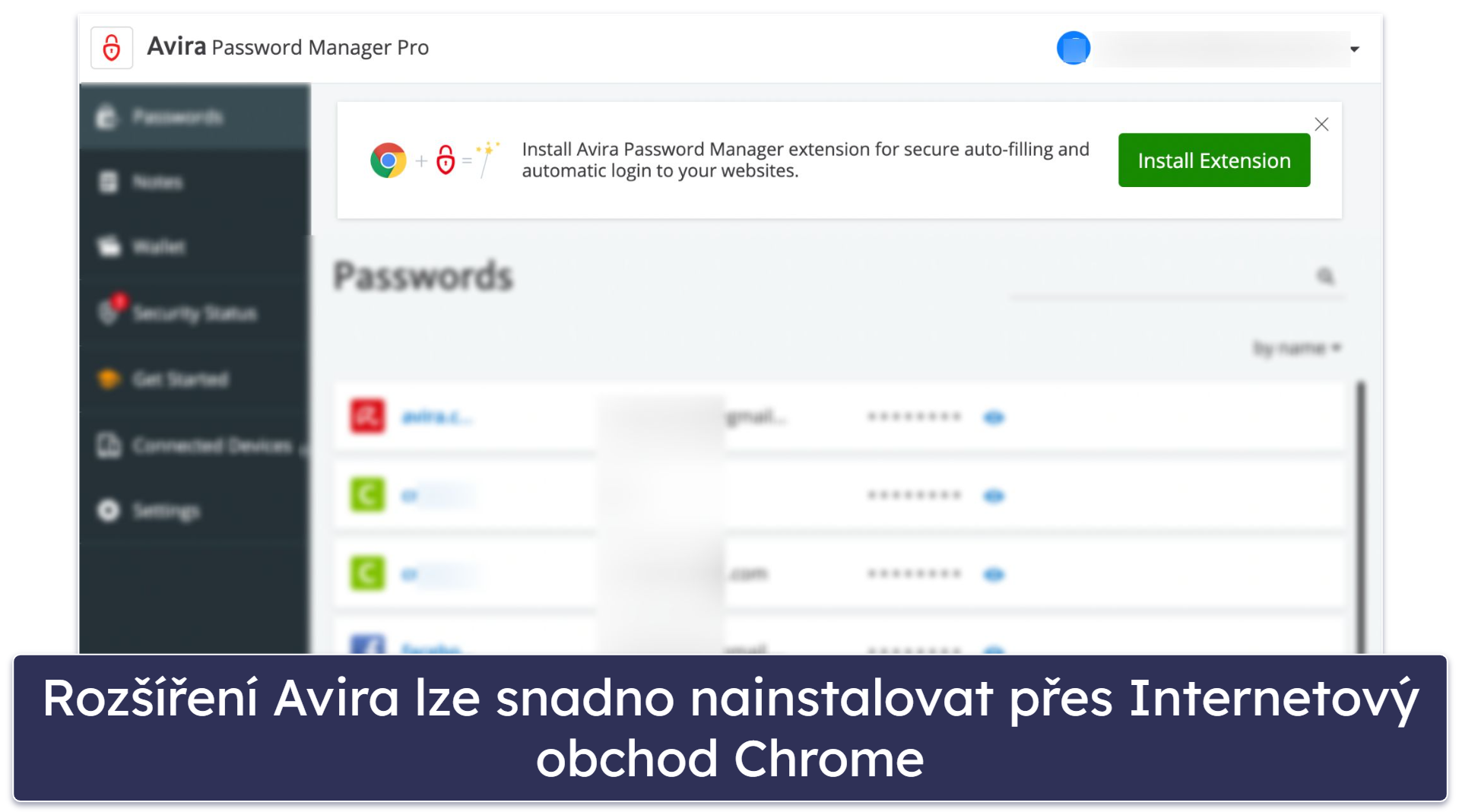 8. Avira Password Manager –  Přehledné rozhraní s intuitivními funkcemi