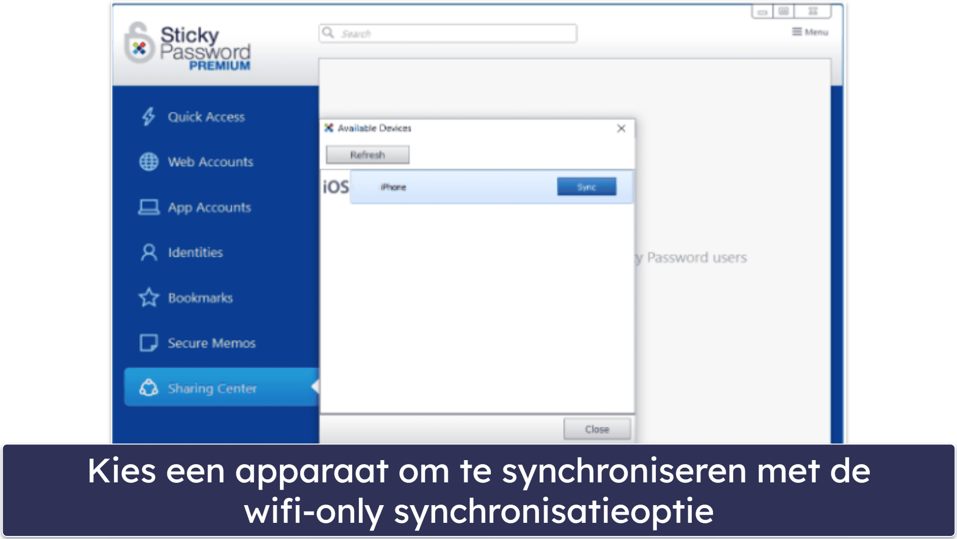 9. Sticky Password – Opties voor beveiligde gegevenssynchronisatie