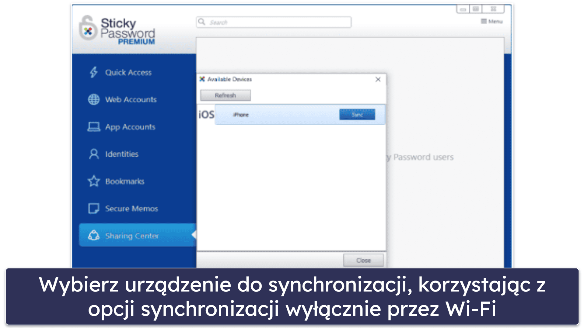 9. Sticky Password — bezpieczne opcje synchronizacji danych