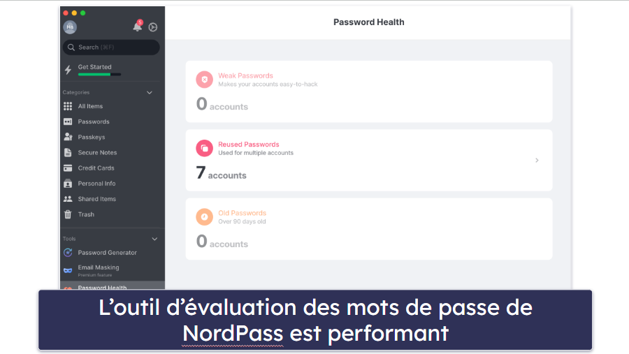 🥉3. NordPass : application Mac intuitive et excellent niveau de sécurité