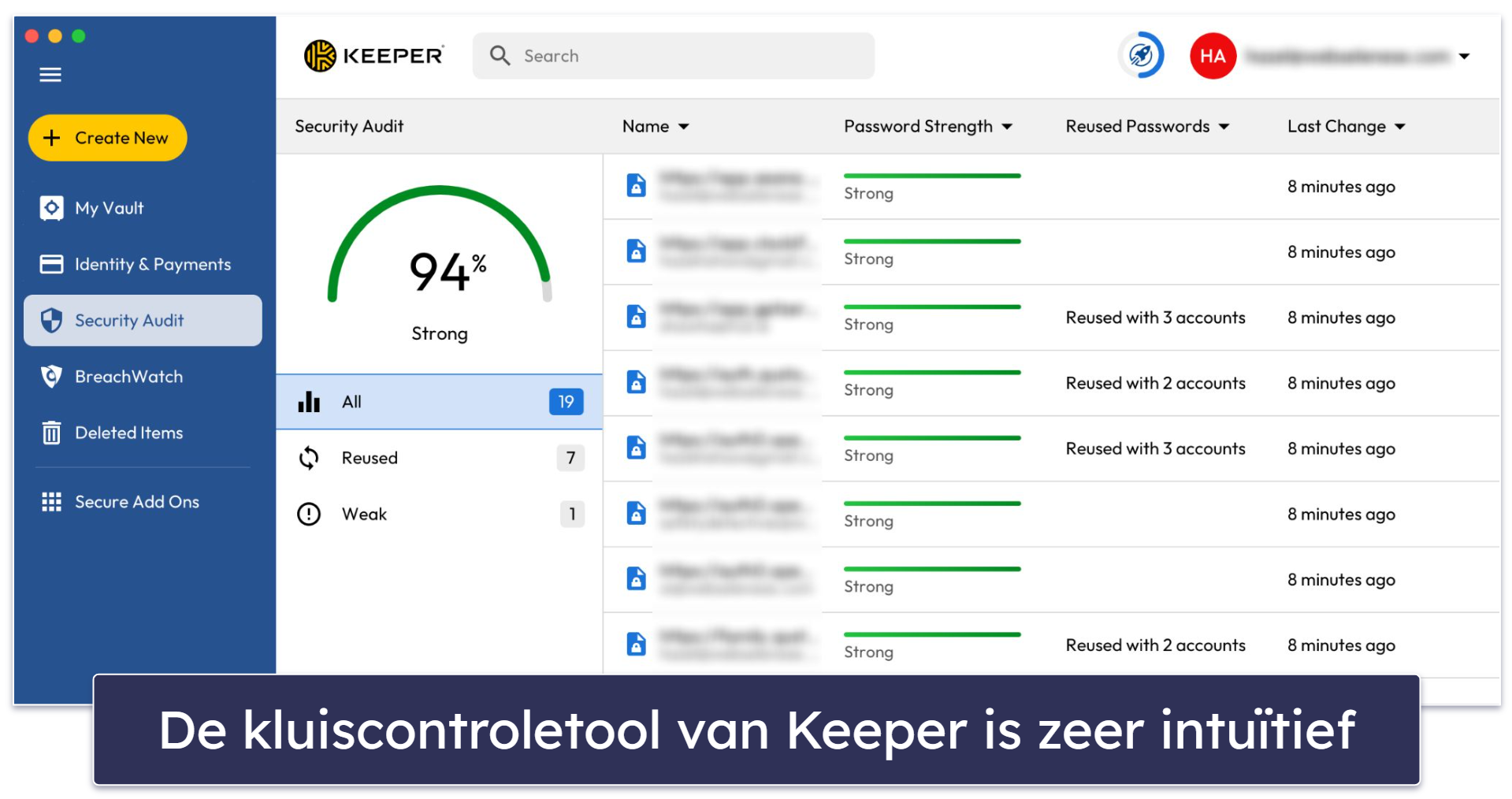 4. Keeper — Geavanceerde beveiligingsfuncties (inclusief een versleutelde berichtenapp)