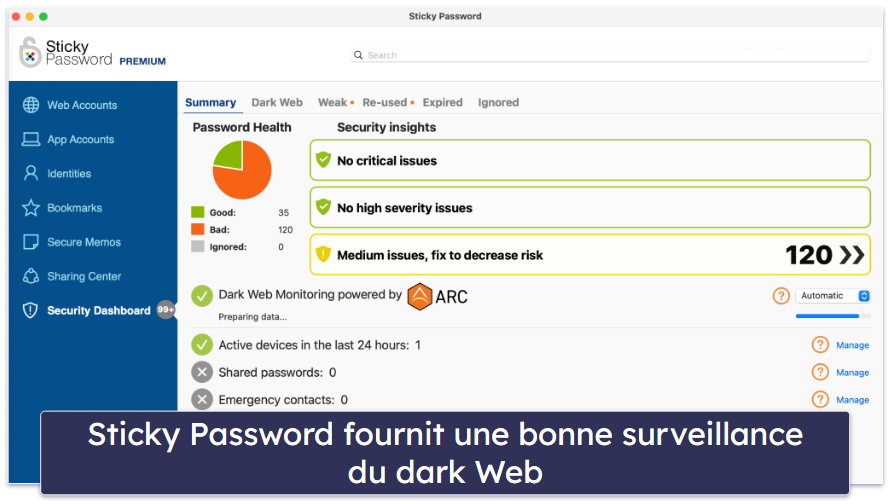 9. Sticky Password : la meilleure solution de stockage local de mots de passe