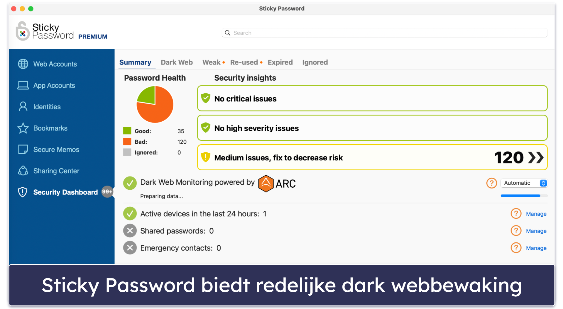 9. Sticky Password — Beste optie voor lokale wachtwoordopslag