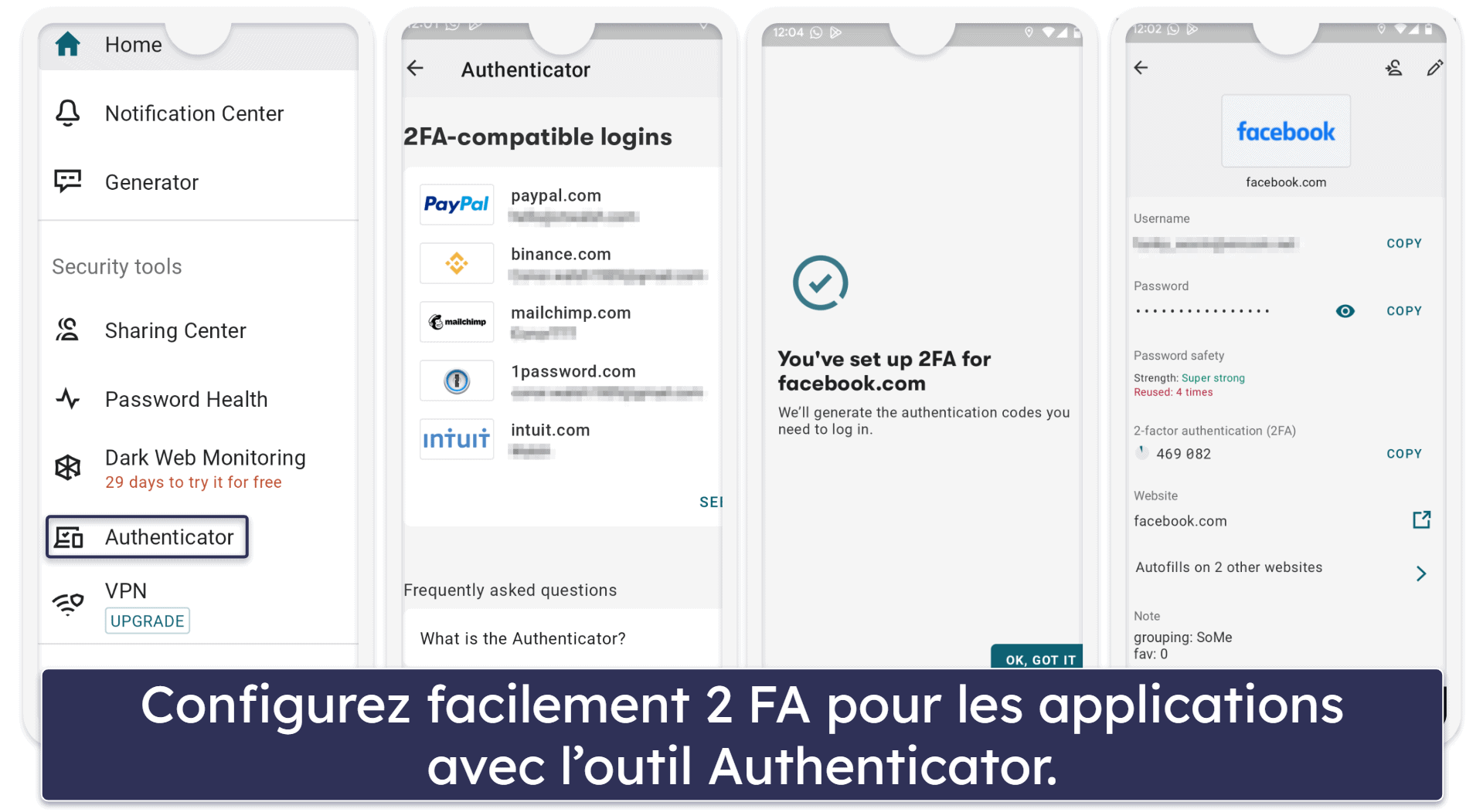 🥈2. Dashlane — Excellente sécurité avec des intégrations de développement et un VPN