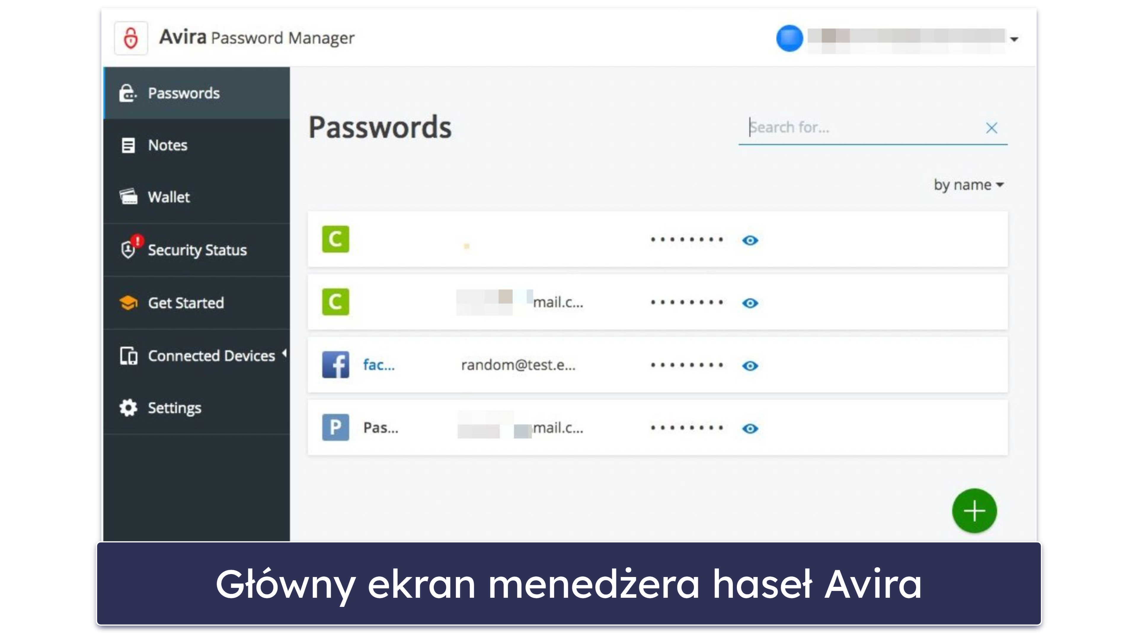 8. Avira Password Manager — intuicyjna aplikacja dla systemu Windows + dobry darmowy plan