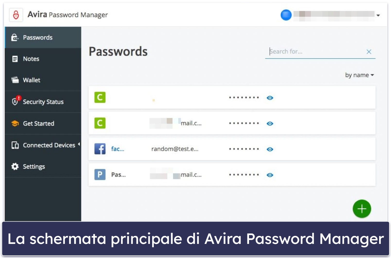 9. Avira Password Manager – App Windows intuitiva e buon piano gratuito