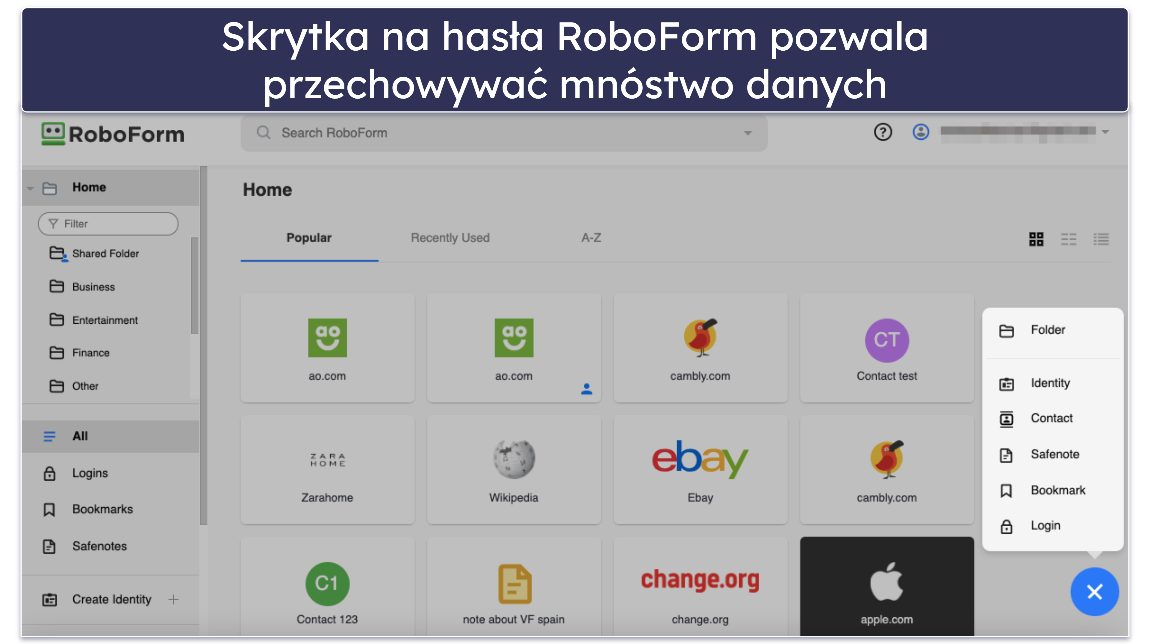 🥉3. RoboForm — Najlepszy do zaawansowanego wypełniania formularzy