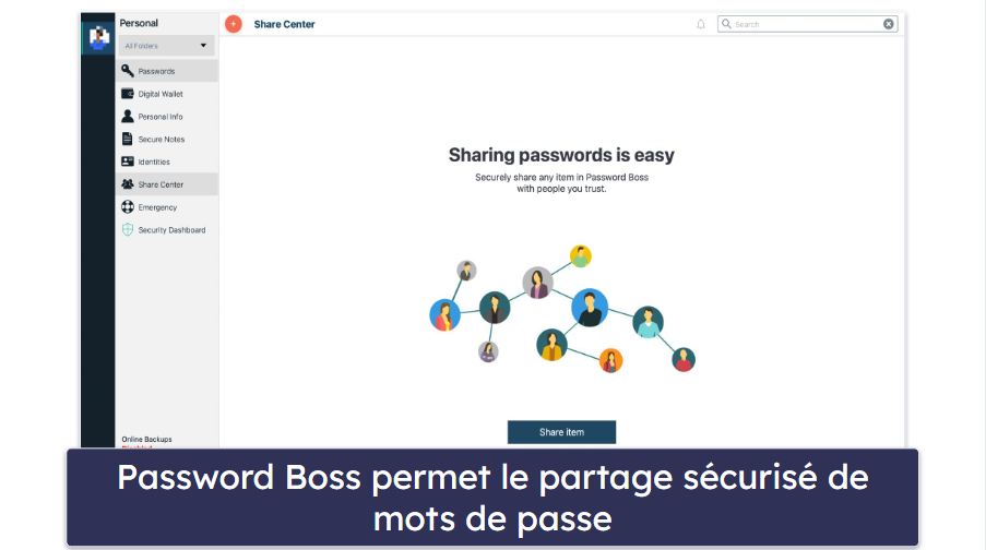 10. Password Boss : un bon éventail de fonctions de gestion de mots de passe