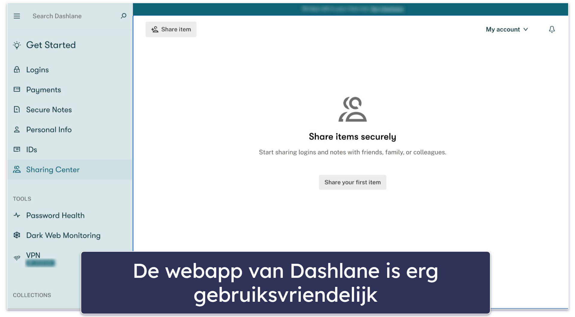 🥈2. Dashlane — Intuïtief met geavanceerde extra functies