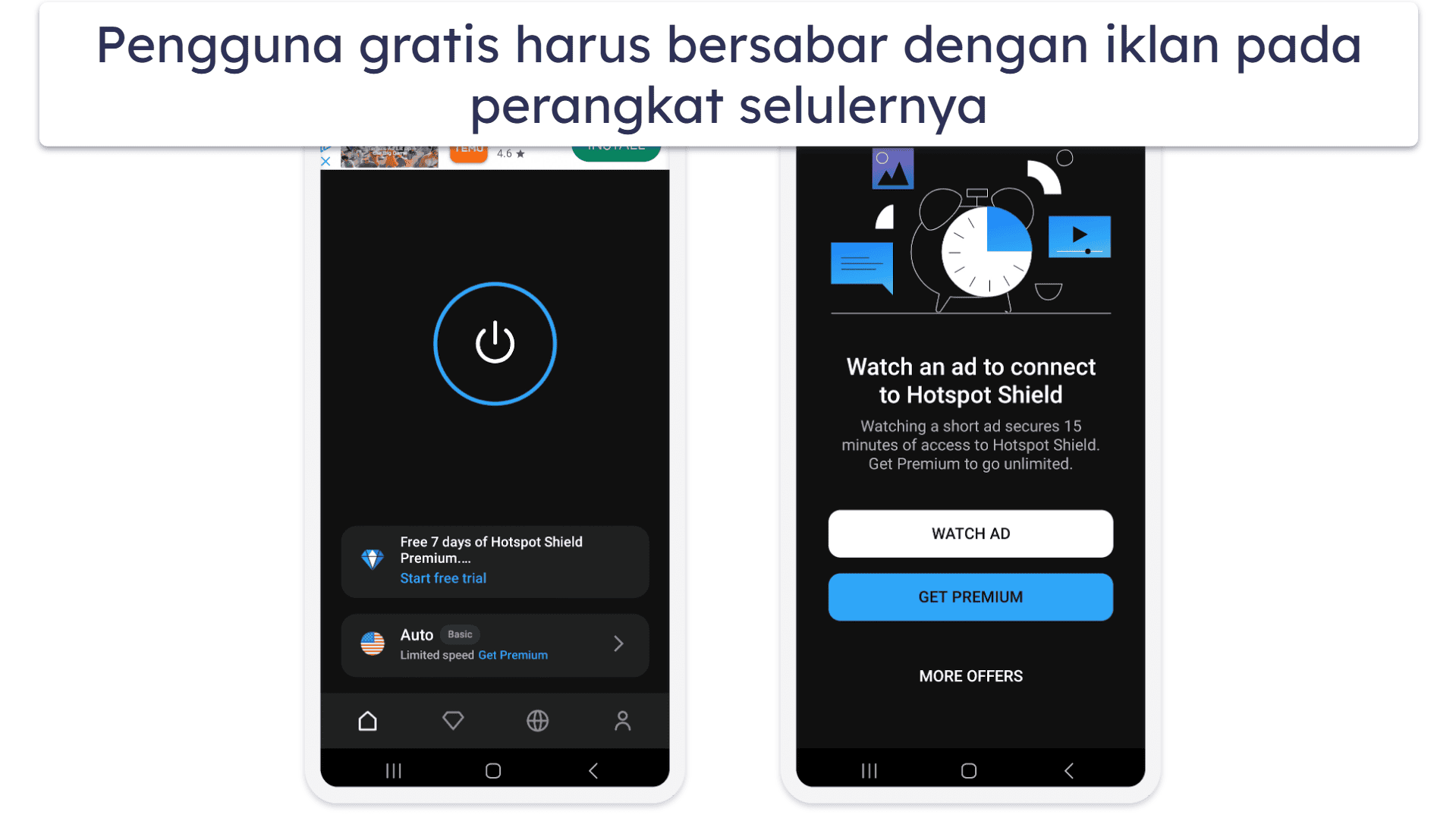 4. Hotspot Shield – Bagus untuk Mengamankan Penelusuran Web