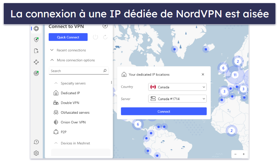 4. NordVPN : des fonctionnalités de sécurité de pointe pour une navigation sécurisée avec une adresse IP dédiée