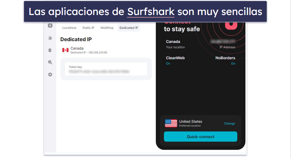 5. Surfshark: Una VPN asequible e intuitiva que ofrece IP dedicadas