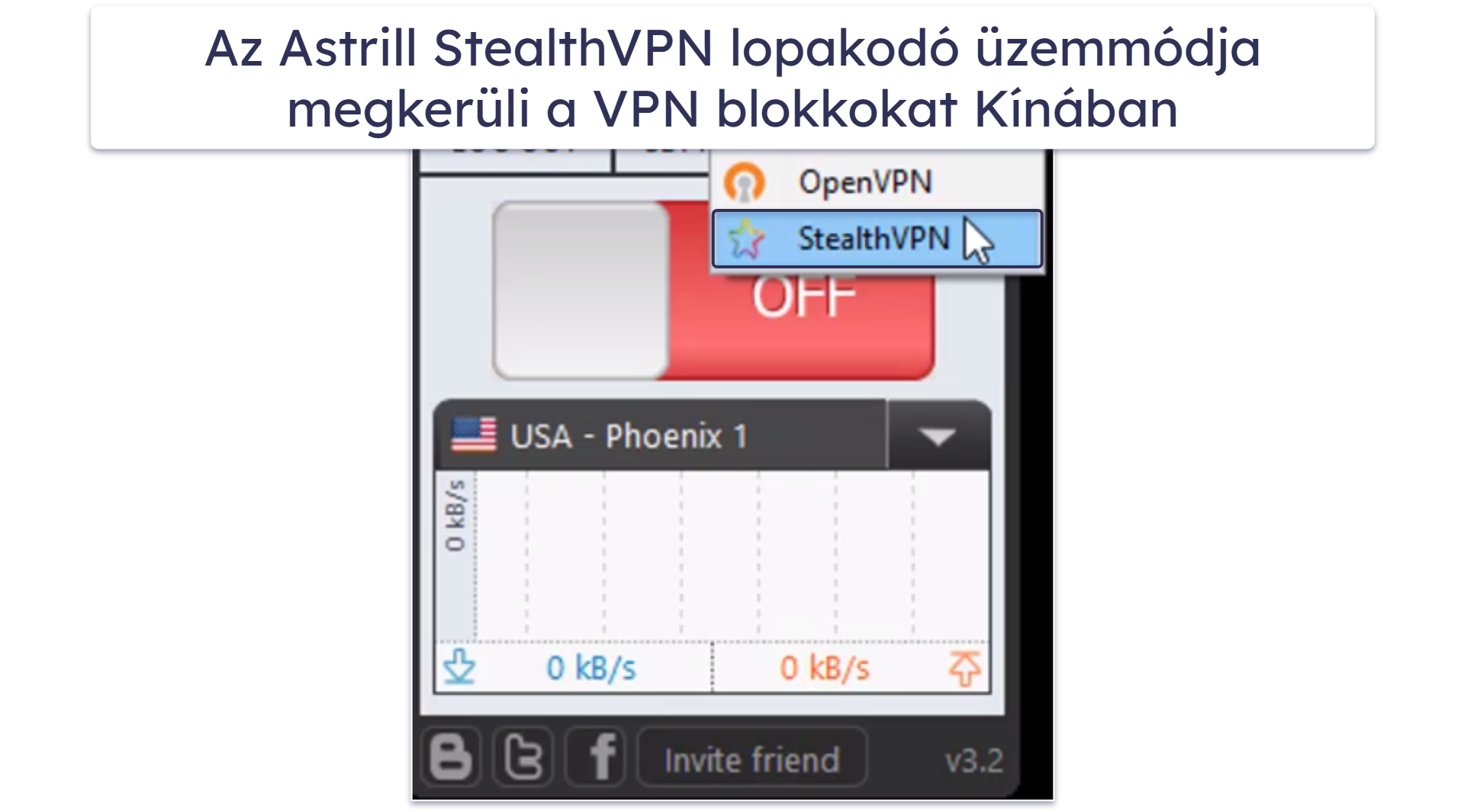 4. Astrill VPN — StealthVPN &amp; Intelligens üzemmód a kínai nagy tűzfalhoz