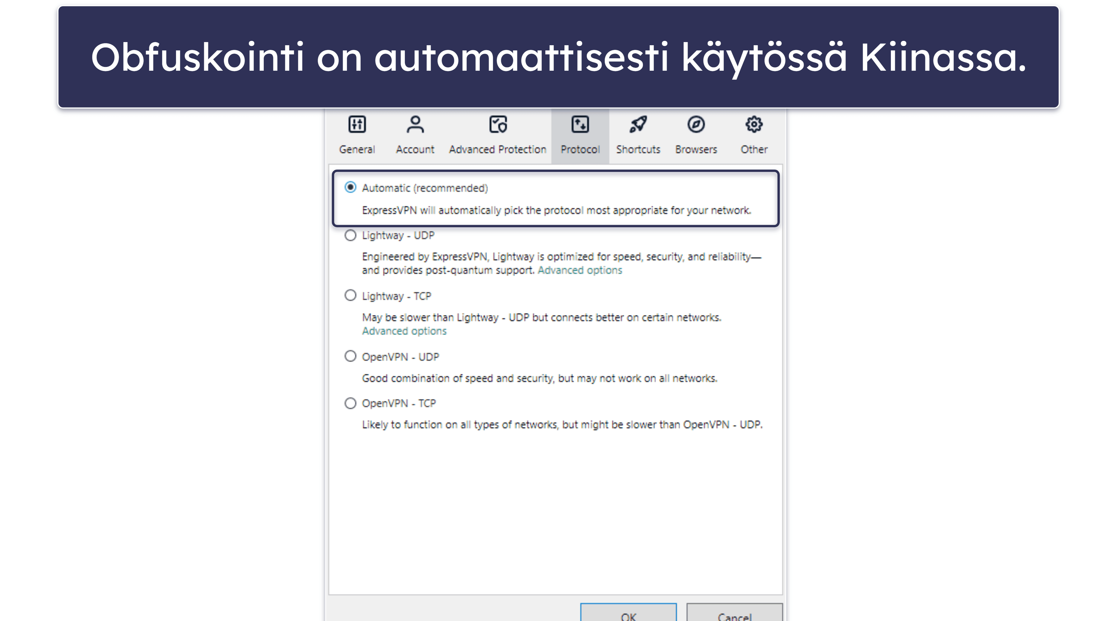 🥇1. ExpressVPN – Paras nopeus, turvallisuus ja toimintavarmuus Kiinassa