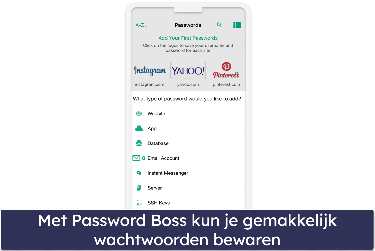 10. Password Boss — Goed ontworpen iOS-app met een behoorlijk scala aan functies