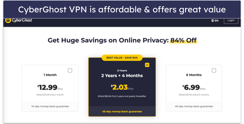 🥉3. CyberGhost VPN — High Performance Optimized Servers for Gaming With Good Automation