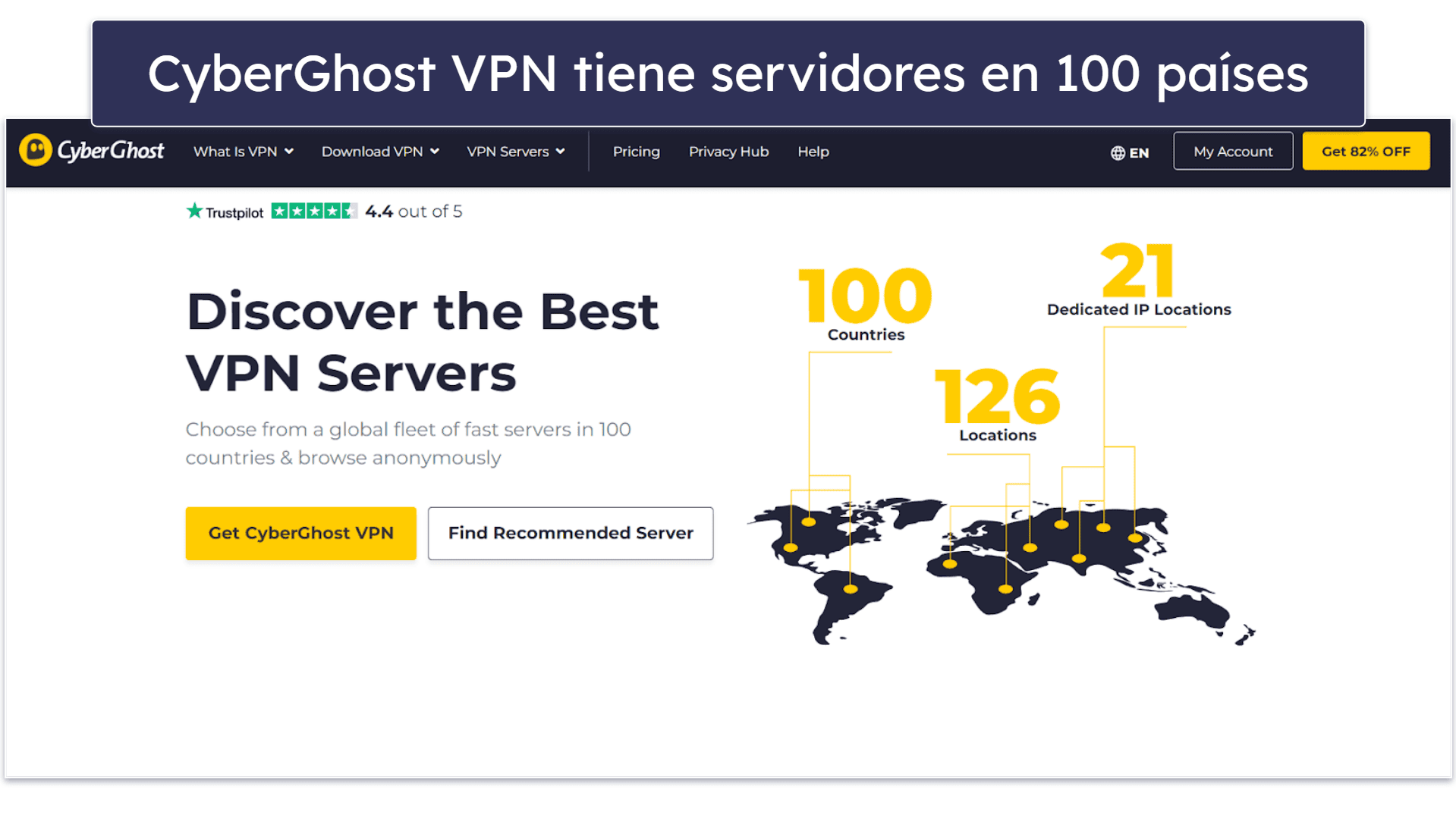 Servidores: las dos VPN tienen redes de servidores buenas