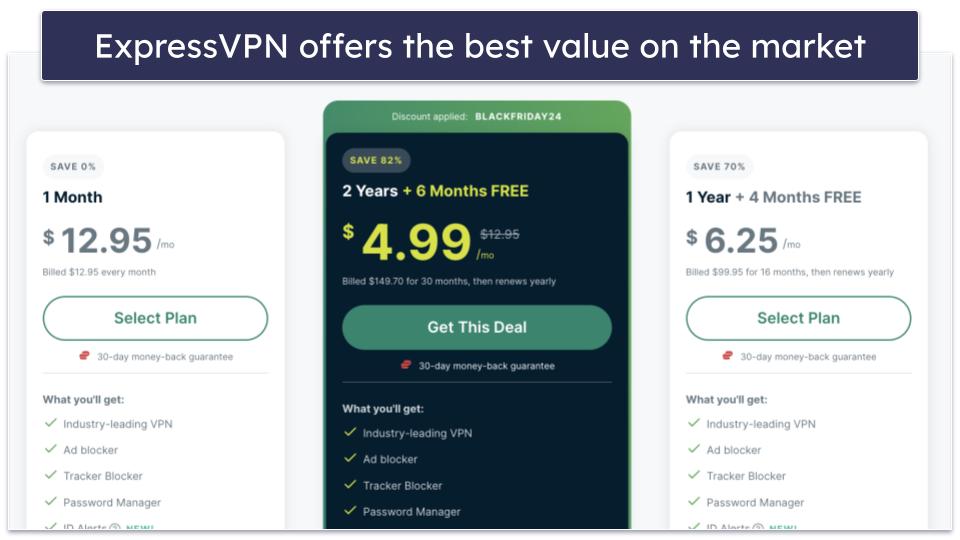 🥇1. ExpressVPN — Best VPN for 2024 Top Security, Speeds &amp; Performance