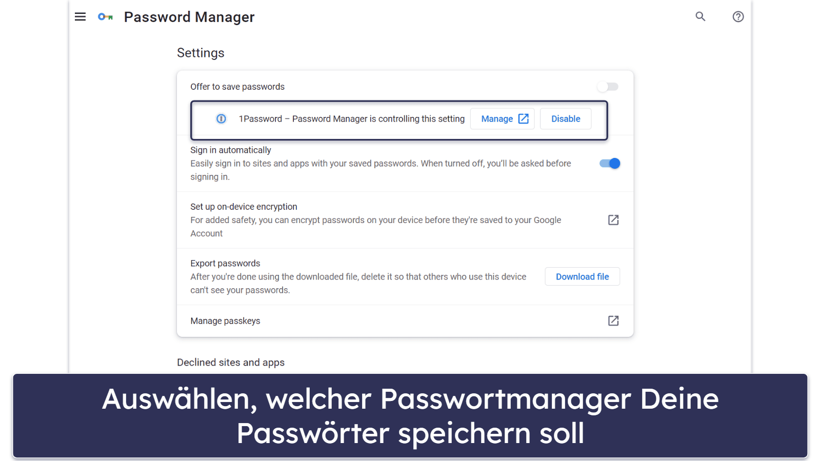 Google Passwortmanager – Benutzerfreundlichkeit und Einrichtung