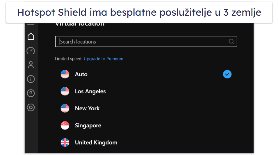 4. Hotspot Shield – dobar za sigurno surfanje webom