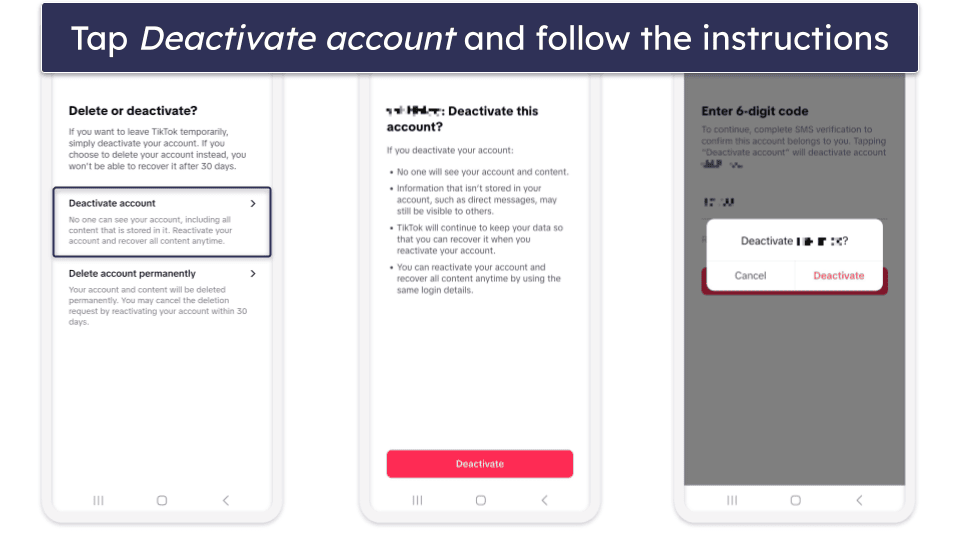 How to Deactivate Your TikTok Account