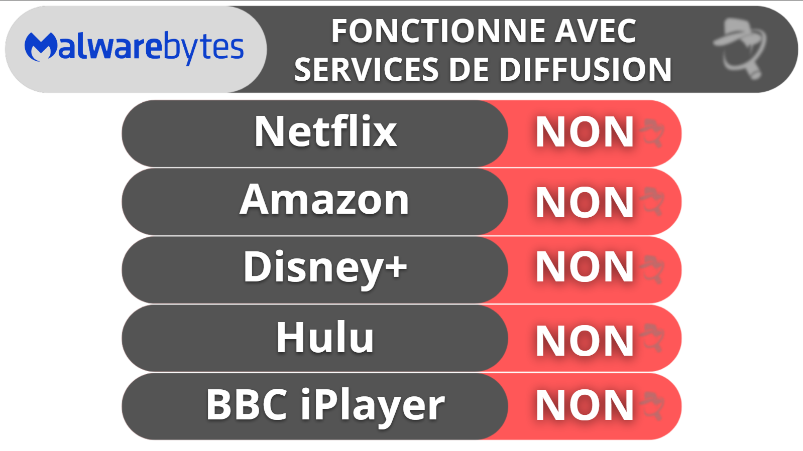 Malwarebytes Privacy VPN Streaming &amp; Torrenting – Mauvais pour le streaming et moyen pour le torrenting