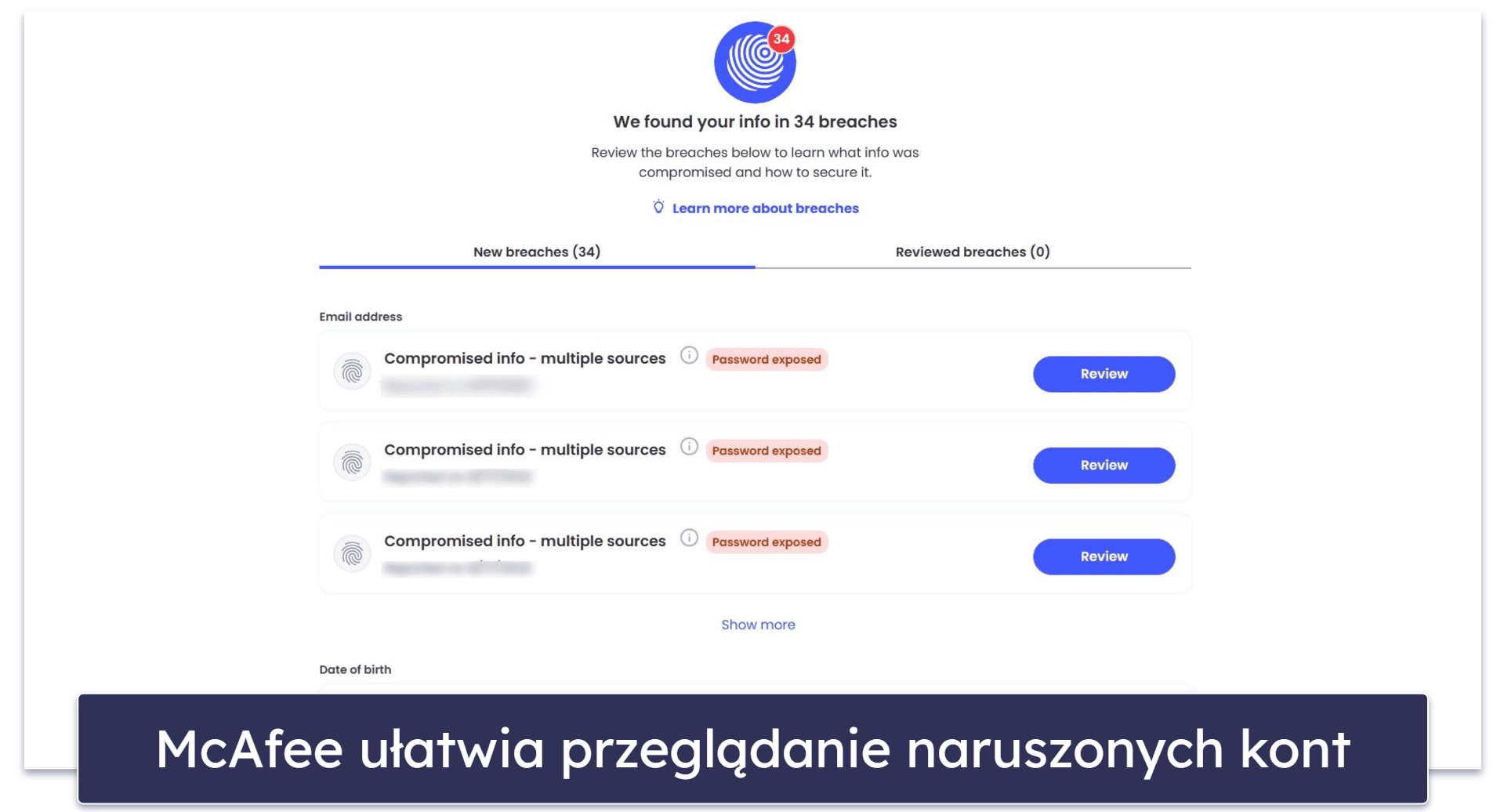 Funkcje bezpieczeństwa McAfee — doskonałe wykrywanie złośliwego oprogramowania, doskonała ochrona sieci i nie tylko