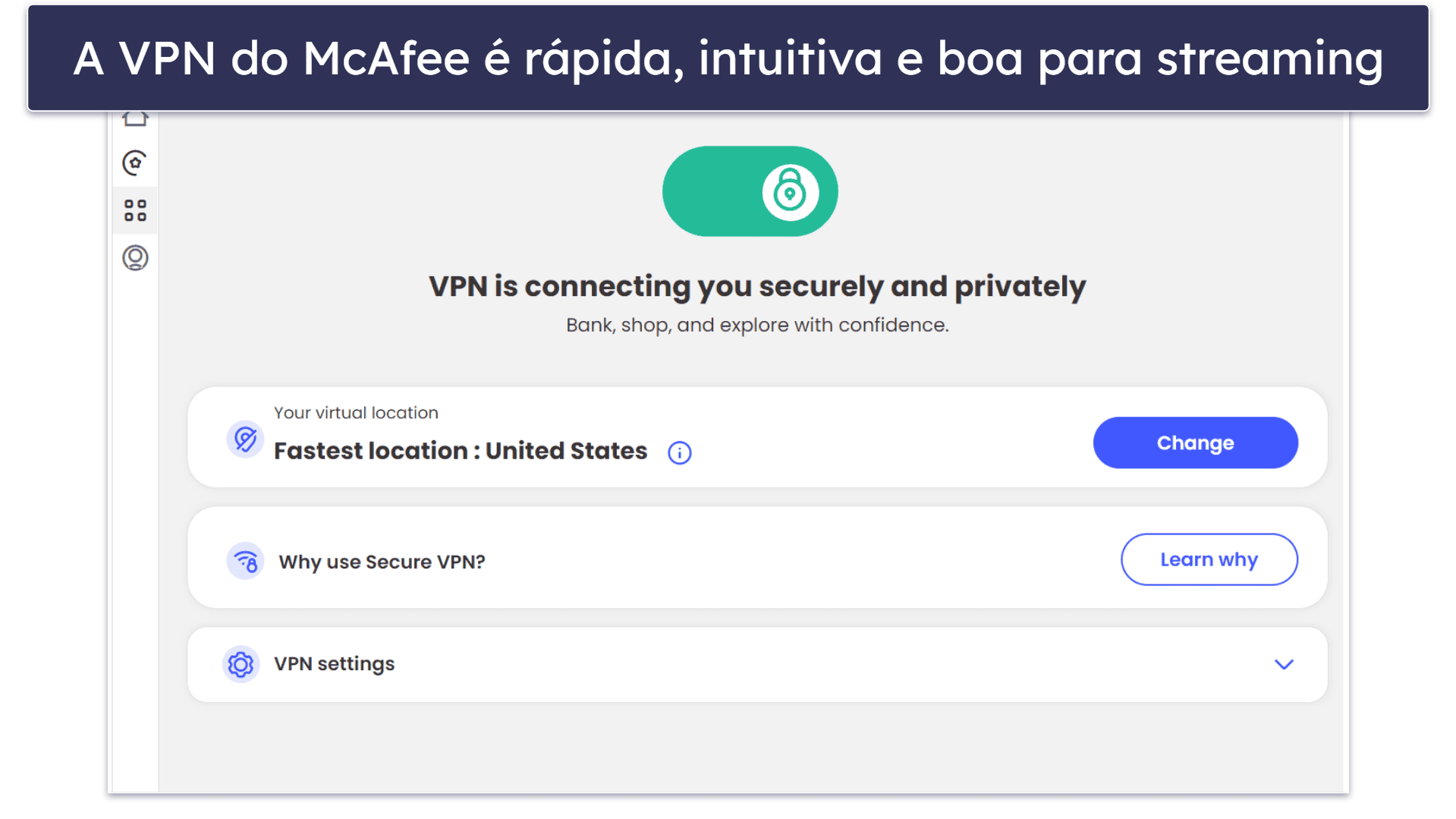 Recursos de segurança do McAfee — Detecção perfeita de malware, excelente proteção da internet e muito mais