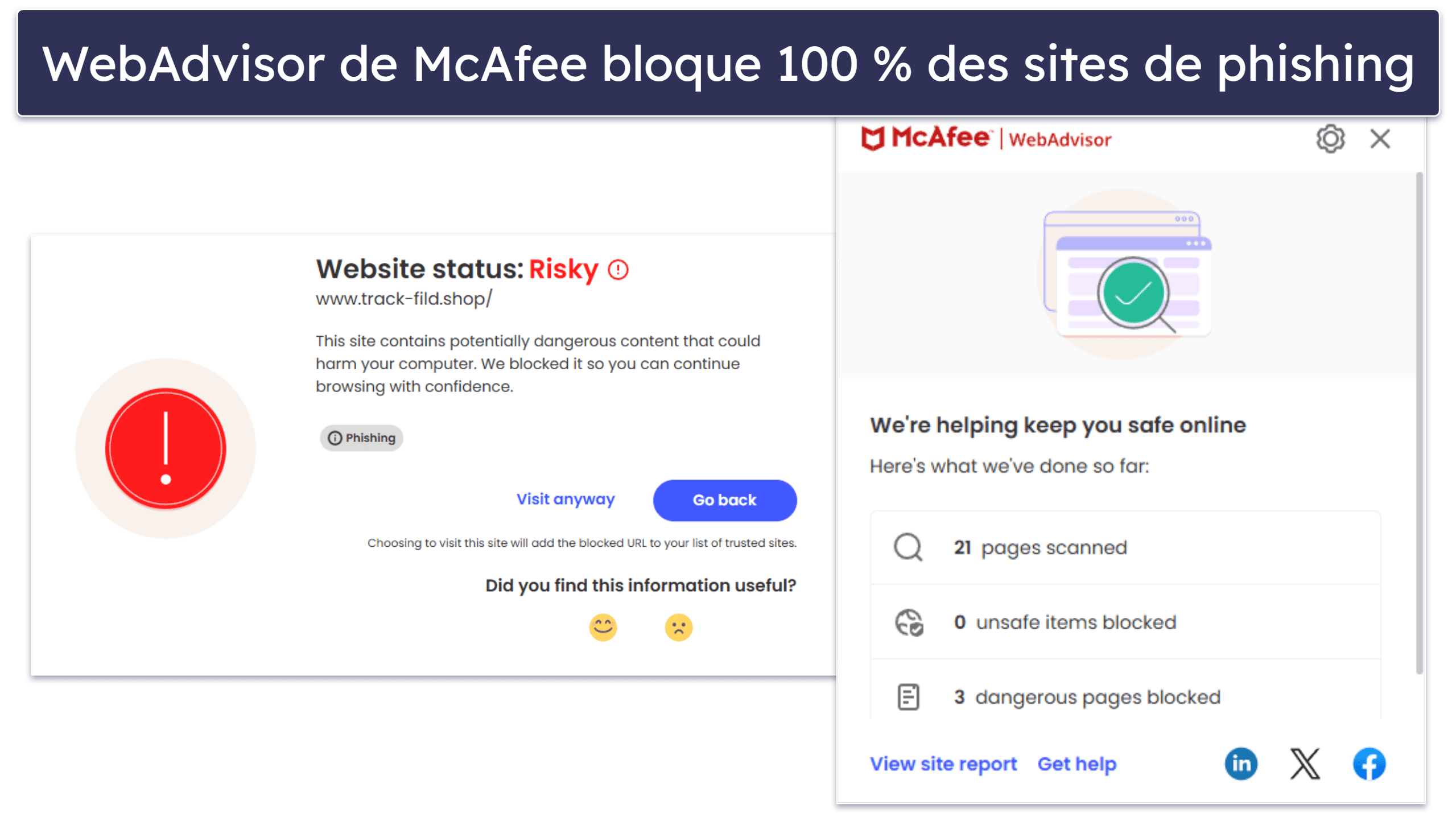 4. McAfee Total Protection — Bon système anti malware et protections de cybersécurité efficaces